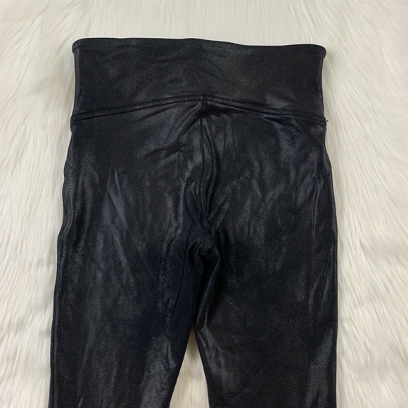 Spanx Petite Small Black Faux Leather Legging - Picture 8 of 11